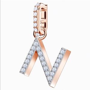 Swarovski letter N charms